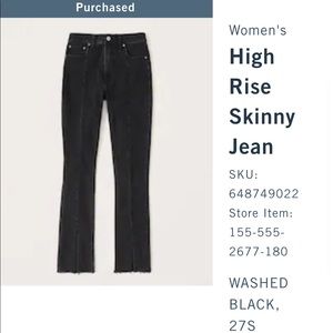 Brand new Abercrombie jeans